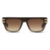 Balmain - Occhiali da Sole Soldat in Plastica-Nylon - Marrone - Balmain Eyewear