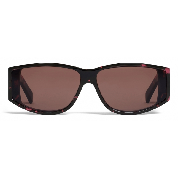 Céline - Triomphe 07 Sunglasses in Acetate - Red Spotted Havana - Sunglasses - Céline Eyewear