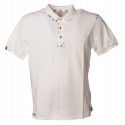 BoB Company - Polo Shirt with Embroidery and Patches - White - T-Shirt - Made in Italy - Luxury Exclusive Collection