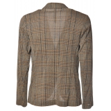 BoB Company - Single-Breasted Jacket in Textured Fabric - Beige - Jacket - Made in Italy - Luxury Exclusive Collection