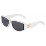 Céline - Triomphe 07 Sunglasses in Acetate - White - Sunglasses - Céline Eyewear