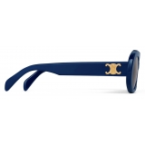 Céline - Triomphe 01 Sunglasses in Acetate - Navy Blue - Sunglasses - Céline Eyewear