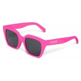 Céline - Celine Monochroms 03 Sunglasses in Acetate - Flash Pink - Sunglasses - Céline Eyewear