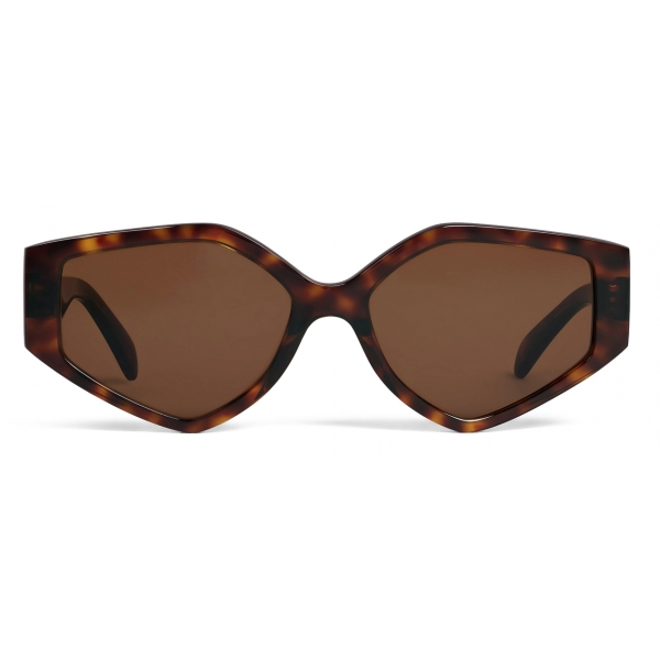 Céline - Graphic S229 Sunglasses in Acetate - Red Havana - Sunglasses - Céline Eyewear