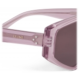 Céline - Graphic S229 Sunglasses in Acetate - Transparent Lilac - Sunglasses - Céline Eyewear