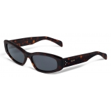 Céline - Rectangular S252 Sunglasses in Acetate - Red Havana - Sunglasses - Céline Eyewear