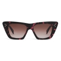 Céline - Cat-Eye S187 Sunglasses in Acetate - Red Spotted Havana - Sunglasses - Céline Eyewear