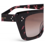 Céline - Occhiali da Sole Cat-Eye S187 in Acetato - Avana Maculato Rosso - Occhiali da Sole - Céline Eyewear