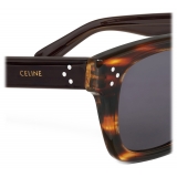 Céline - Black Frame 41 Sunglasses in Acetate - Striped Havana - Sunglasses - Céline Eyewear