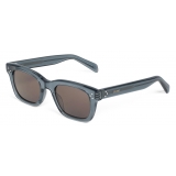 Céline - Black Frame 41 Sunglasses in Acetate - Transparent Dark Sage - Sunglasses - Céline Eyewear