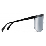 Céline - Celine Moon Sunglasses in Metal with Mirror Lenses - Black Silver - Sunglasses - Céline Eyewear