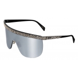 Céline - Celine Moon Sunglasses in Metal with Crystals - Black Silver - Sunglasses - Céline Eyewear