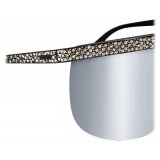 Céline - Celine Moon Sunglasses in Metal with Crystals - Black Silver - Sunglasses - Céline Eyewear