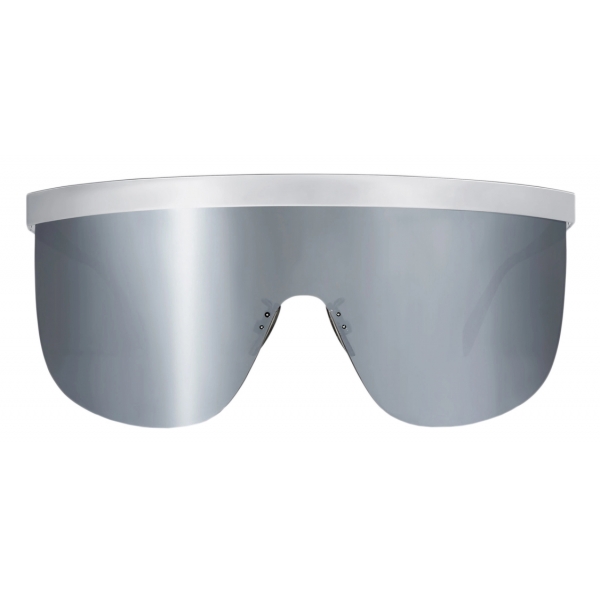 Céline - Celine Moon Sunglasses in Metal with Mirror Lenses - Silver - Sunglasses - Céline Eyewear