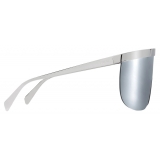 Céline - Celine Moon Sunglasses in Metal with Mirror Lenses - Silver - Sunglasses - Céline Eyewear