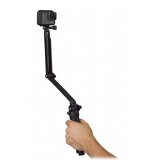 GoPro - 3 Way - Black - Grip - Extension Arm - Stand - Usable with GoPro HERO6 / HERO5 - 4K 1080p