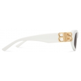 Balenciaga - Women's Dynasty D-frame Sunglasses - White - Sunglasses - Balenciaga Eyewear