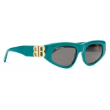 Balenciaga - Occhiali da Sole Dynasty D-frame da Donna - Verde - Occhiali da Sole - Balenciaga Eyewear