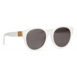 Balenciaga - Women's Dynasty Round Sunglasses - White - Sunglasses - Balenciaga Eyewear