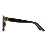 Balenciaga - Women's Dynasty Round Sunglasses - Black - Sunglasses - Balenciaga Eyewear