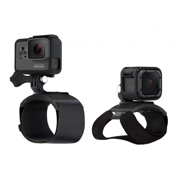 GoPro - Fascia da Polso + Mano - Nero - Utilizzabile con GoPro HERO6 / HERO5 - 4K 1080p