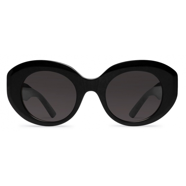 Balenciaga - Occhiali da Sole Rive Gauche Round da Donna - Nero - Occhiali da Sole - Balenciaga Eyewear