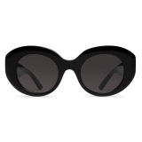 Balenciaga - Occhiali da Sole Rive Gauche Round da Donna - Nero - Occhiali da Sole - Balenciaga Eyewear