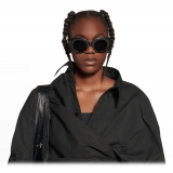 Balenciaga - Women's Rive Gauche Round Sunglasses - Black - Sunglasses - Balenciaga Eyewear