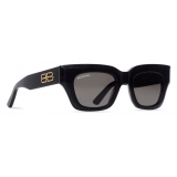 Balenciaga - Rive Gauche D-Frame Sunglasses - Black - Sunglasses - Balenciaga Eyewear