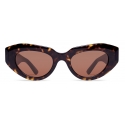 Balenciaga - Occhiali da Sole Rive Gauche Cat da Donna - Havana - Occhiali da Sole - Balenciaga Eyewear