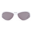 Balenciaga - Wire Cat Sunglasses - White - Sunglasses - Balenciaga Eyewear