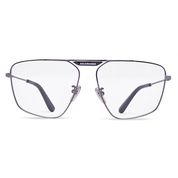 Balenciaga - Tag 2.0 Navigator Sunglasses - Dark Silver - Sunglasses - Balenciaga Eyewear