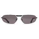 Balenciaga - Tag 2.0 Oval Sunglasses - Black - Sunglasses - Balenciaga Eyewear