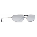 Balenciaga - Tag 2.0 Oval Sunglasses - Silver - Sunglasses - Balenciaga Eyewear