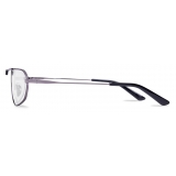 Balenciaga - Tag 2.0 Oval Sunglasses - Dark Silver - Sunglasses - Balenciaga Eyewear