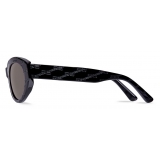 Balenciaga - Women's BB Monogram Round Sunglasses - Black - Sunglasses - Balenciaga Eyewear