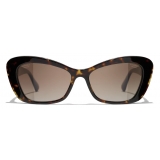 Chanel - Cat-Eye Sunglasses - Dark Tortoiseshell Brown Polarized - Chanel Eyewear