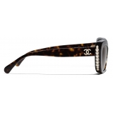 Chanel - Cat-Eye Sunglasses - Dark Tortoiseshell Brown Polarized - Chanel Eyewear
