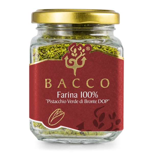 Bacco - Tipicità al Pistacchio - Farina di Pistacchio Verde di Bronte D.O.P. - Farina - 100 g