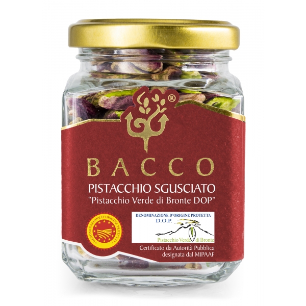 Bacco - Tipicità al Pistacchio - Shelled Bronte Pistachio P.D.O. - Dried Fruit - 100 g