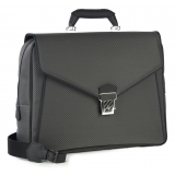 Avvenice - Eclipse - Carbon Fiber Bag - Black - Handmade in Italy - Exclusive Luxury Collection