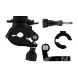 GoPro - Handlebar / Seatpost / Pole Mount - Black - Support - Usable with GoPro HERO6 / HERO5 - 4K 1080p - GoPro Accessories