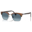 Persol - PO3199S - Striped Grey / Azure Blue Gradient - Sunglasses - Persol Eyewear