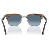 Persol - PO3199S - Striato Grigio / Azzurro Blu Sfumato - Occhiali da Sole - Persol Eyewear