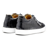 Avvenice - Crocodile Sneakers - Blue - Handmade in Italy - Exclusive Luxury Collection