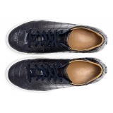 Avvenice - Sneakers in Coccodrillo - Blu - Handmade in Italy - Exclusive Luxury Collection