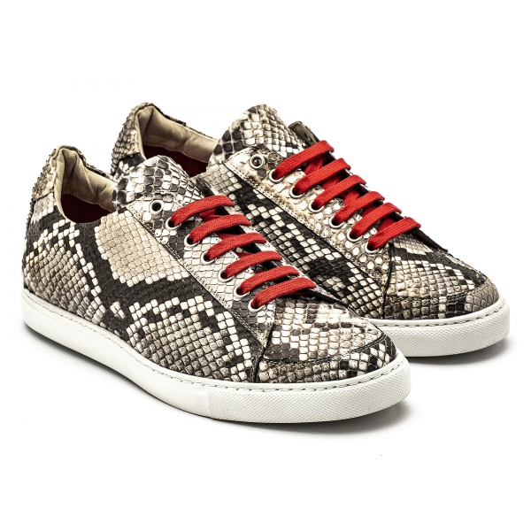 Avvenice - Sneakers in Pitone - Naturale - Handmade in Italy - Exclusive Luxury Collection
