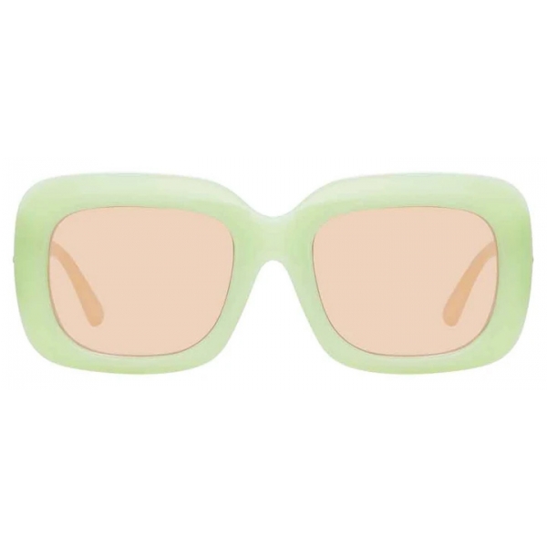 Linda Farrow - Lavinia C5 Rectangular Sunglasses in Mint - LFL995C5SUN - Linda Farrow Eyewear