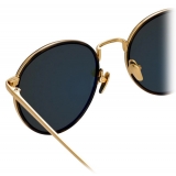 Linda Farrow - Aarons C4 Oval Sunglasses in Yellow Gold and Tortoiseshell - LFL704C4SUN - Linda Farrow Eyewear