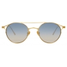 Linda Farrow - Ali C7 Oval Sunglasses in Yellow Gold - LFL805C7SUN - Linda Farrow Eyewear